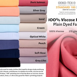 Viscose Poplin solid Fabric / 100% viscose vibrant colours / dresses,blouses & much more GK - 6444/21