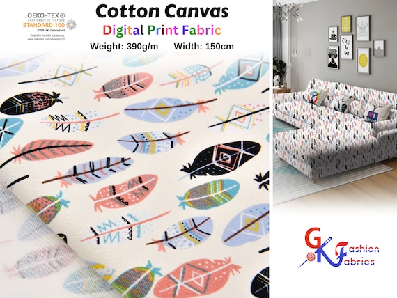 Tissu Panama / Canvas Oeko-Tex 100% Coton - Largeur 160 Cm - Vendu Au Mètre - Neuf
