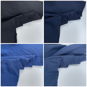 Double Gauze Plain fabric, muslin cotton Natural fabrics for baby 100% cotton fabric image 4