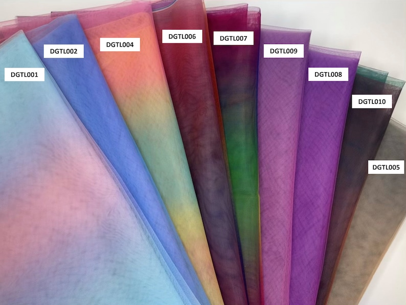Gradient Soft Luxury Tulle / Mesh Fabric, Extra Soft Tulle for Tutu ...