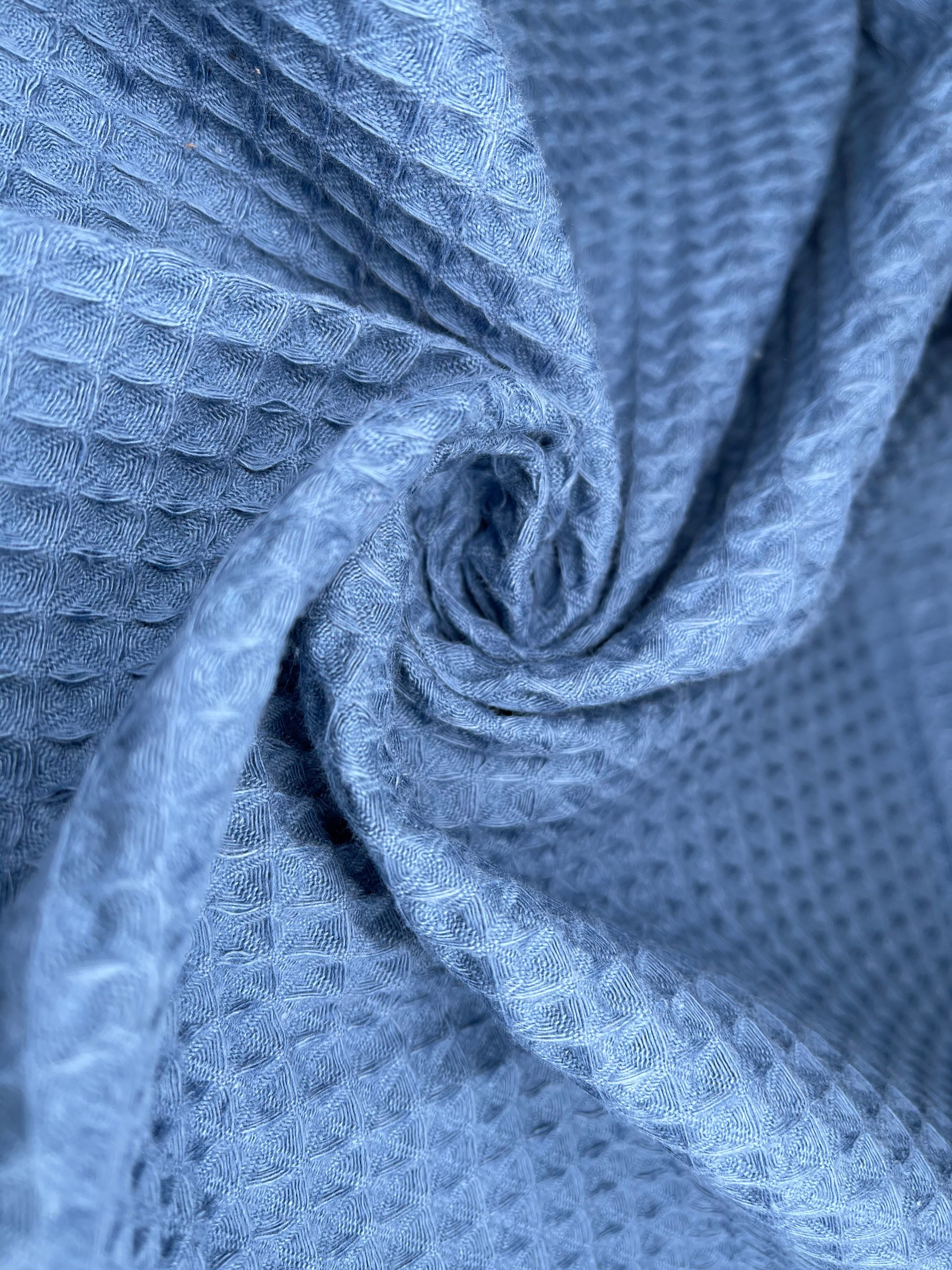 Natural Cotton Waffle Fabric Oekotex Cotton Fabric Sewing Etsy Canada