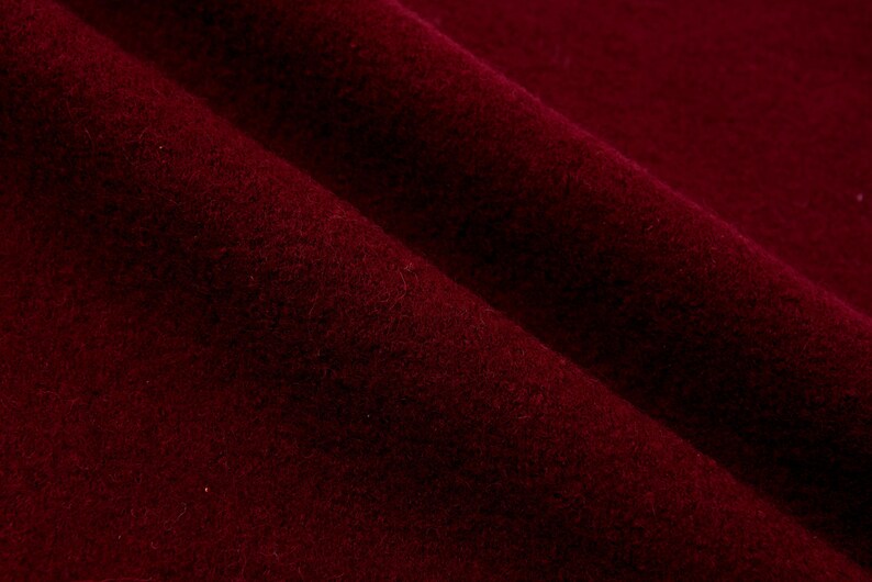 100% Boiled Wool Fabric / Washed & Premium Boiled wool image 5