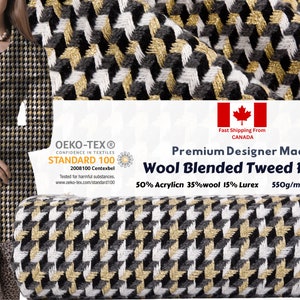 Wool Blended  Tweed fabric - GK - 6062