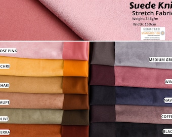 Suede Knit Stretch Fabric