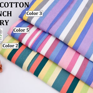 100% Cotton French Terry Yarn Dyed Stripes Fabric By The Yard/Knit Sport Clothing, S1042