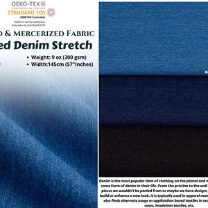 Washed Denim Fabric, Soft Denim Fabric, Stretch Denim Fabric, Twill Denim Fabric, Thick Fabric, Jacket, Pant,