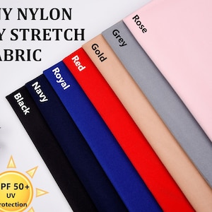 Tricot Shiny UV Protective Nylon Swimwear / Sports Stretch Fabric Swimwear Spandex Stretch Fabric, Fabric for Swimwear