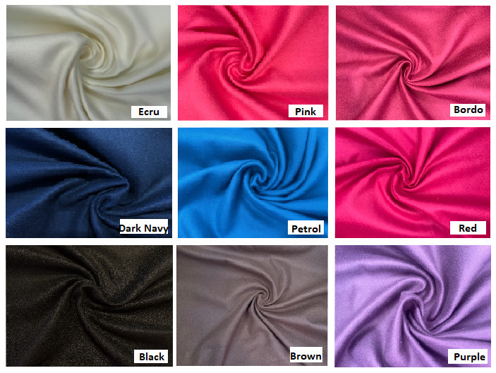 Guide to fabrics, Types of wool fabrics