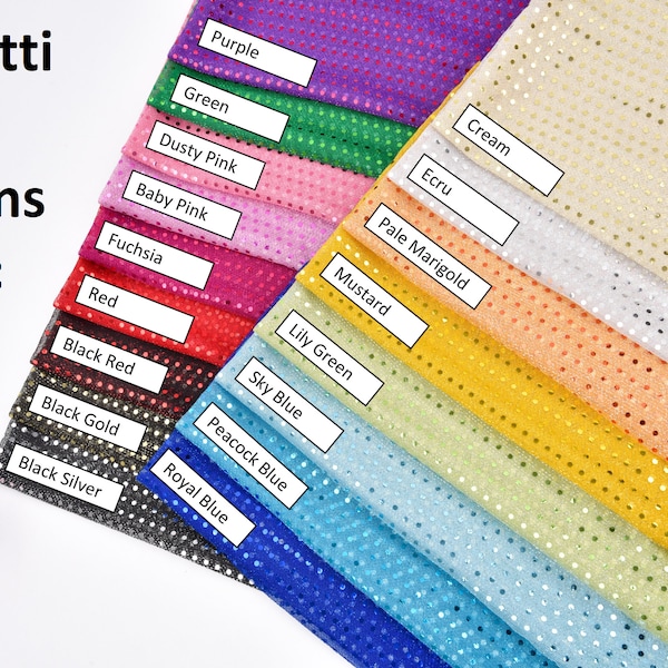 Confetti Dot Sequin Fabric Etsy