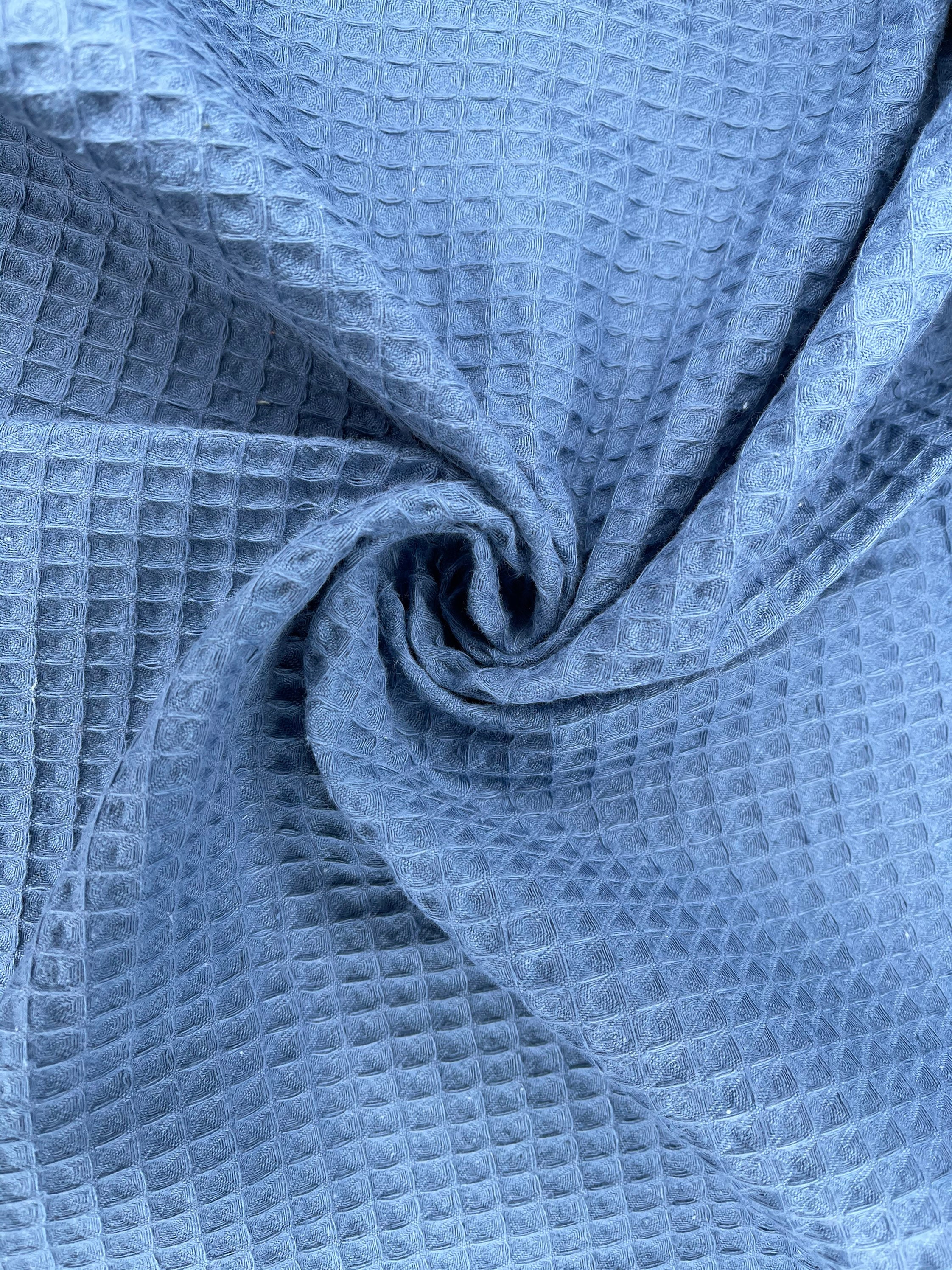 Natural Cotton Waffle Fabric Oekotex Cotton Fabric Sewing Etsy Canada