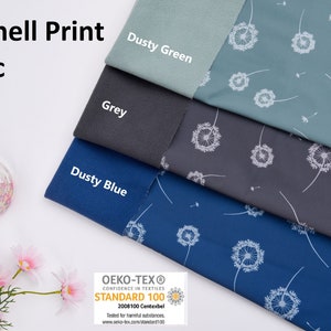 Softshell Fabric Danieline  Waterproof Water Repellent Resistant