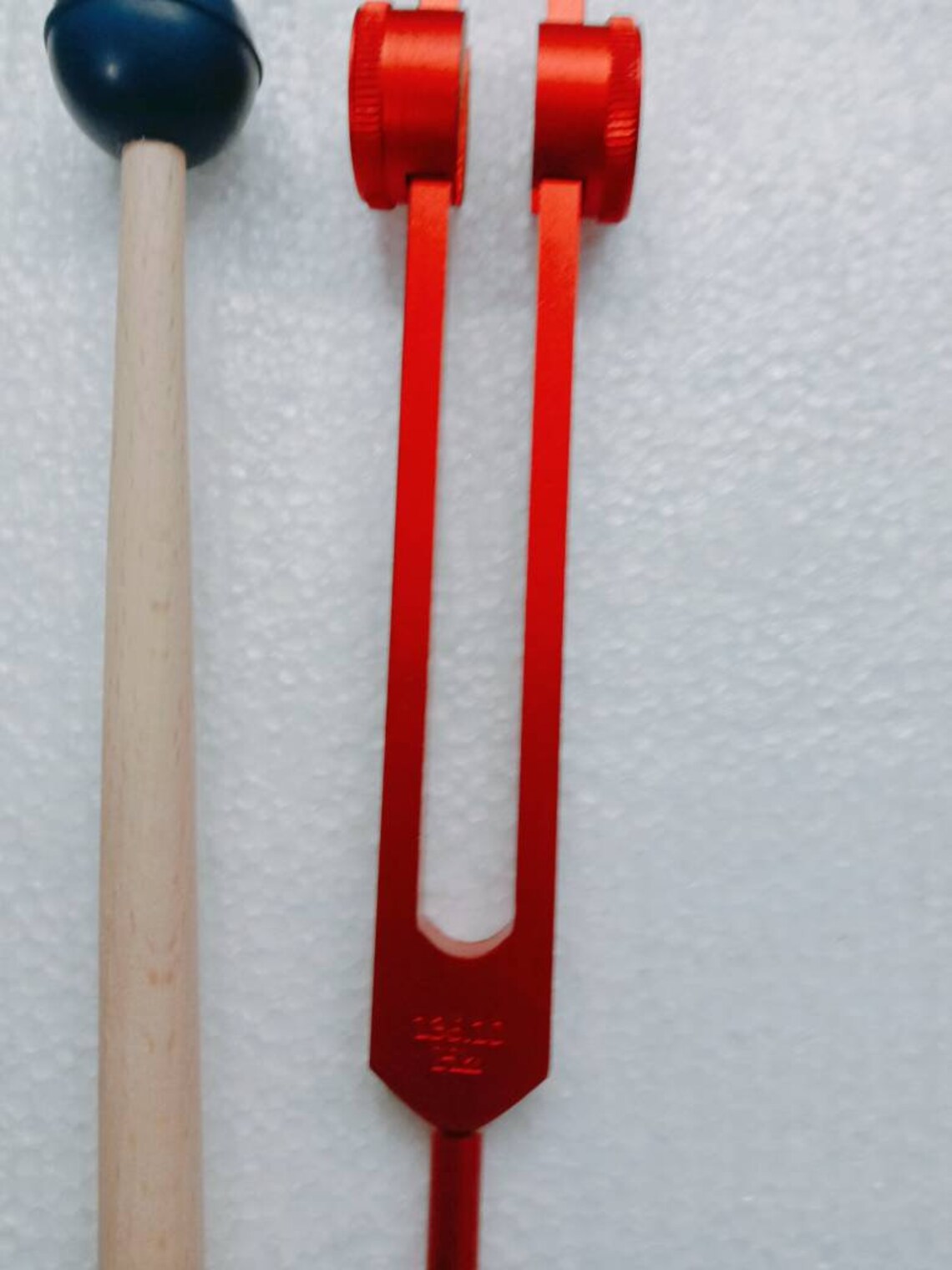Om Tuning Fork 136.10 Hz With Red Color With Pouch and Mallet Etsy UK