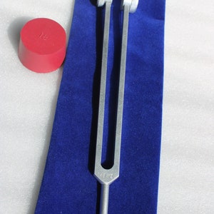 48 hz  tuning fork set with mallet activator and pouch for sound healing kit for use meditation relaxation