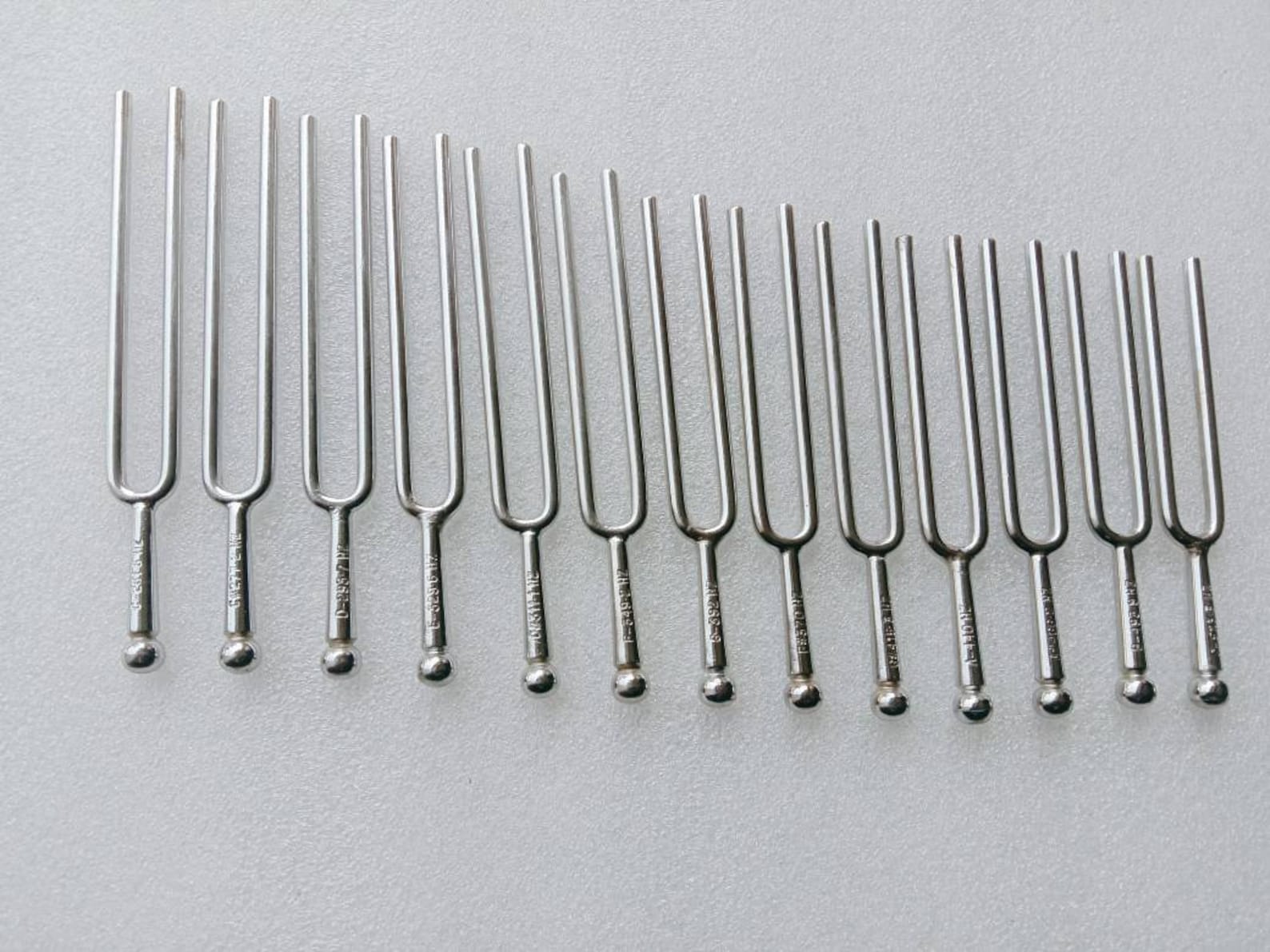High Grade Chromatic Tuning Fork Set of 13 Etsy
