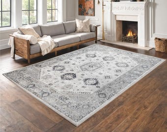 Heriz Rug, Persian Style Rug, Oversize Carpet, Rugs for Living Room, Area Rug 9x12, Vintage Rug 9x12, Oriental Rug, Farmhouse Rug, Large Rug