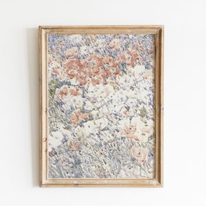 Vintage Botanical Prints, Botanical Wall Art, Flower Wall Art, Floral Wall Art, Monet Art Style, Rustic Farmhouse, Vintage Flowers Print