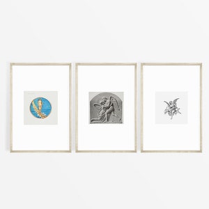 Vintage Prints Gallery Set, Neutral Tones Wall Art, Set of 4 Prints, Neutral Wall Art, Neutral Wall Decor, French Countryside, Vintage Art