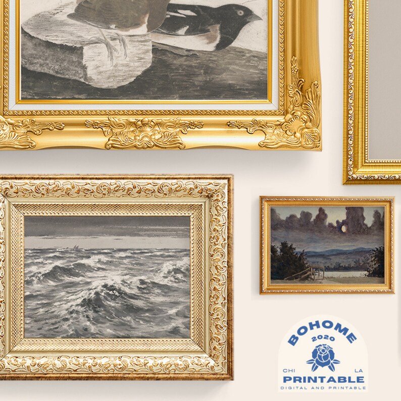 Vintage Gallery Wall Prints Set of 10 Prints Printable Etsy