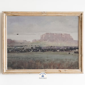 Southwestern Wall Art, Desert landscape, Sedona Arizona, Boho Wall art, desert art wall, canyon, desert plains, western wall art