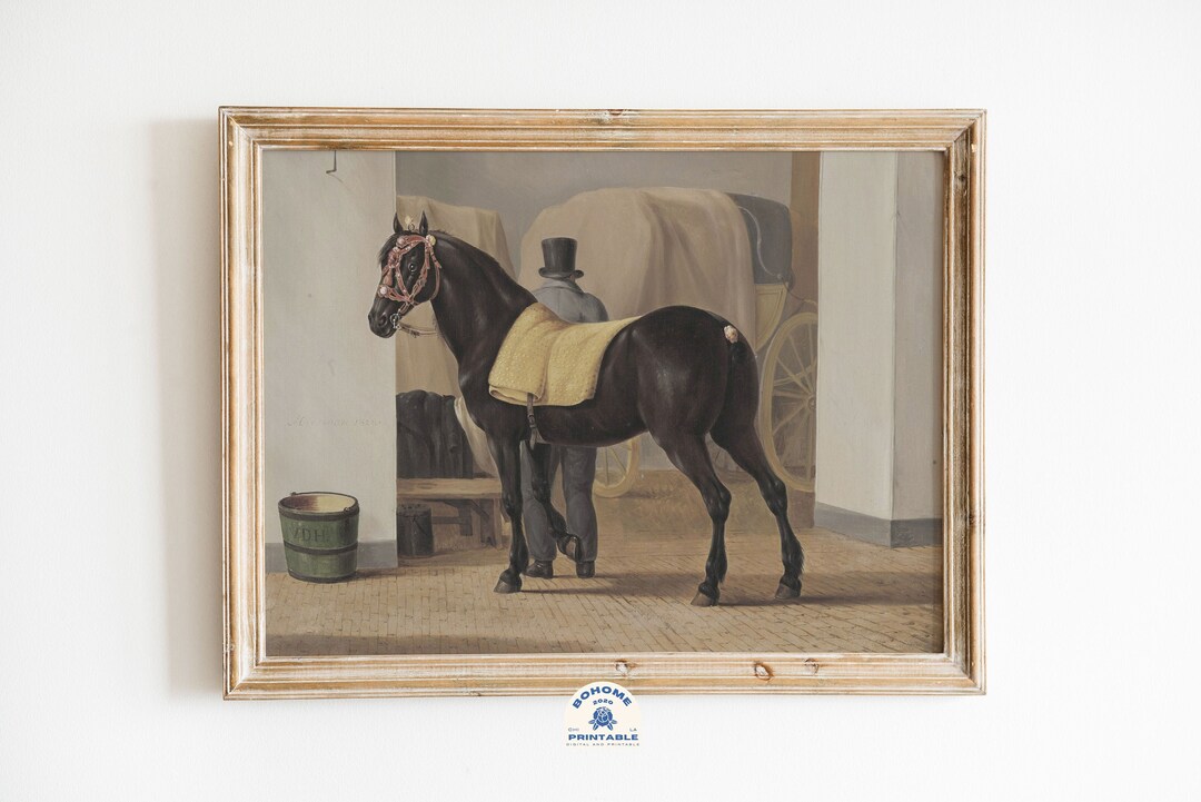 Horse Printable, Digital Download, Printable Art, Vintage Gallery Wall ...