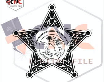 Logo du département du shérif de Floride fichier modifiable usa vecteur svg et dxf
