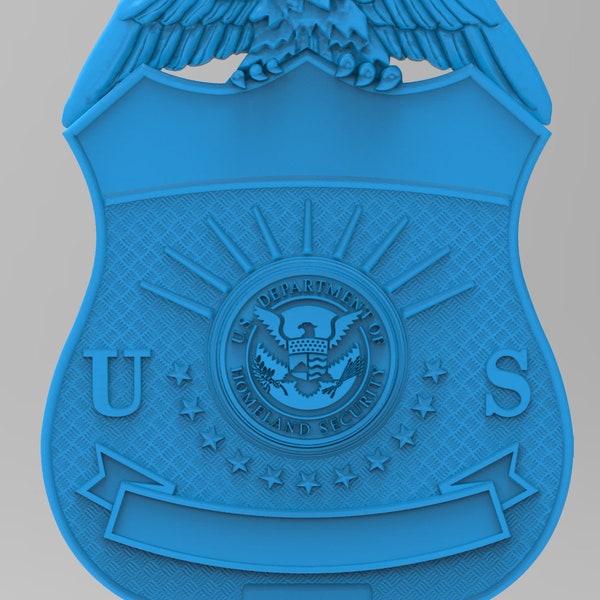 Homeland Security Badges Stl Etsy