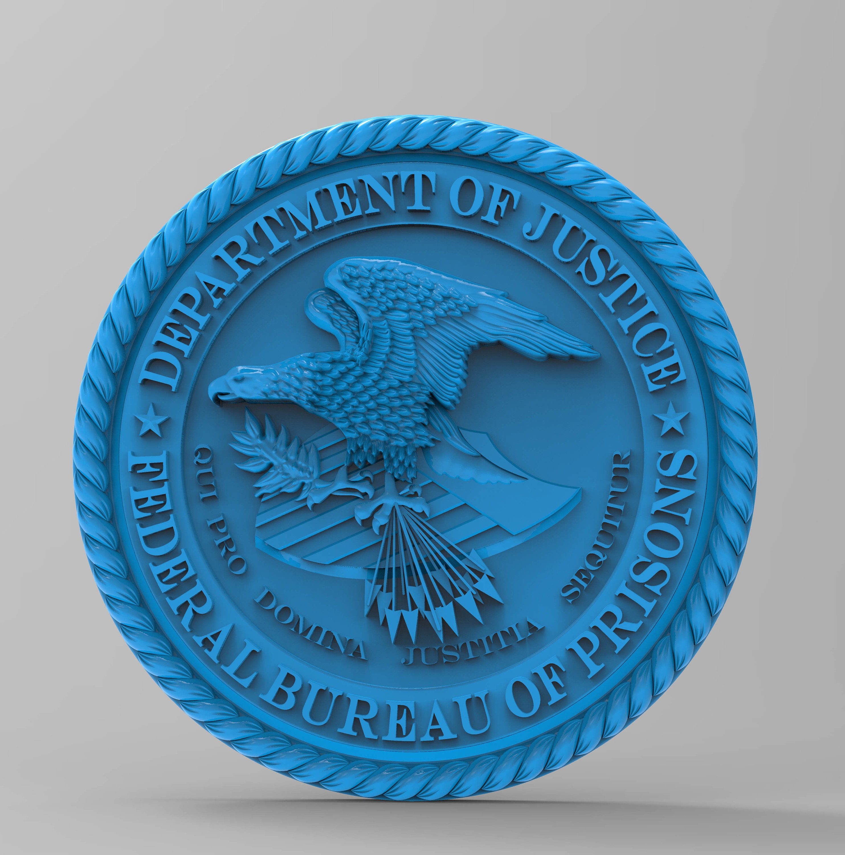 Department of Justice United States of America USA 3d Stl Model for Cnc Router and 3d Printing ...