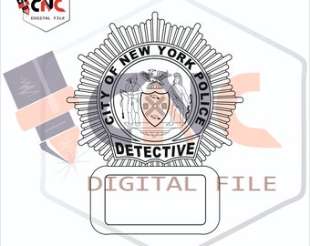Nypd ville de New York police détective vecteur svg et dxf