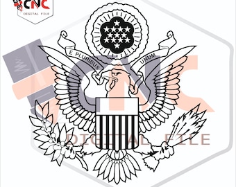 America eagle great seal army insignia usa seal vector svg and dxf