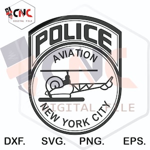 New York Police Department NYPD Aviation svg or dxf