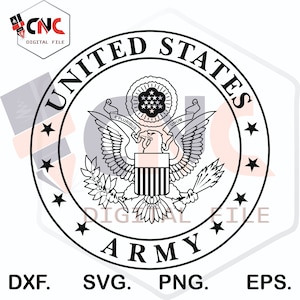 Usa army seal United States of America vector file svg and dxf file