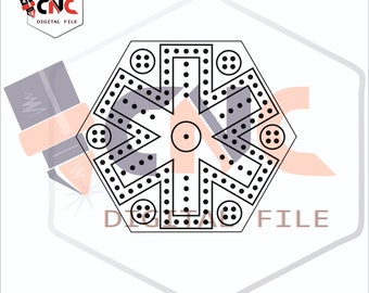 Fast track or aggravation game board svg DXF cnc laser