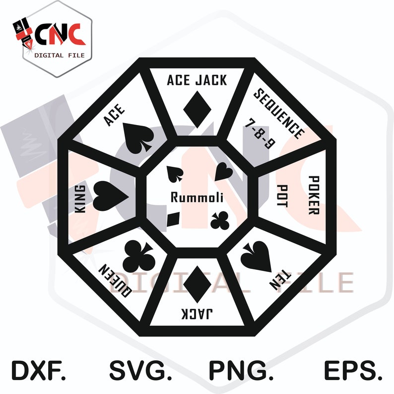 Buy Rummoli Game Board Svg and Dxf File Online in India - Etsy