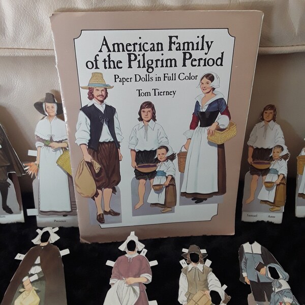 Pilgrim Paper Doll - Etsy
