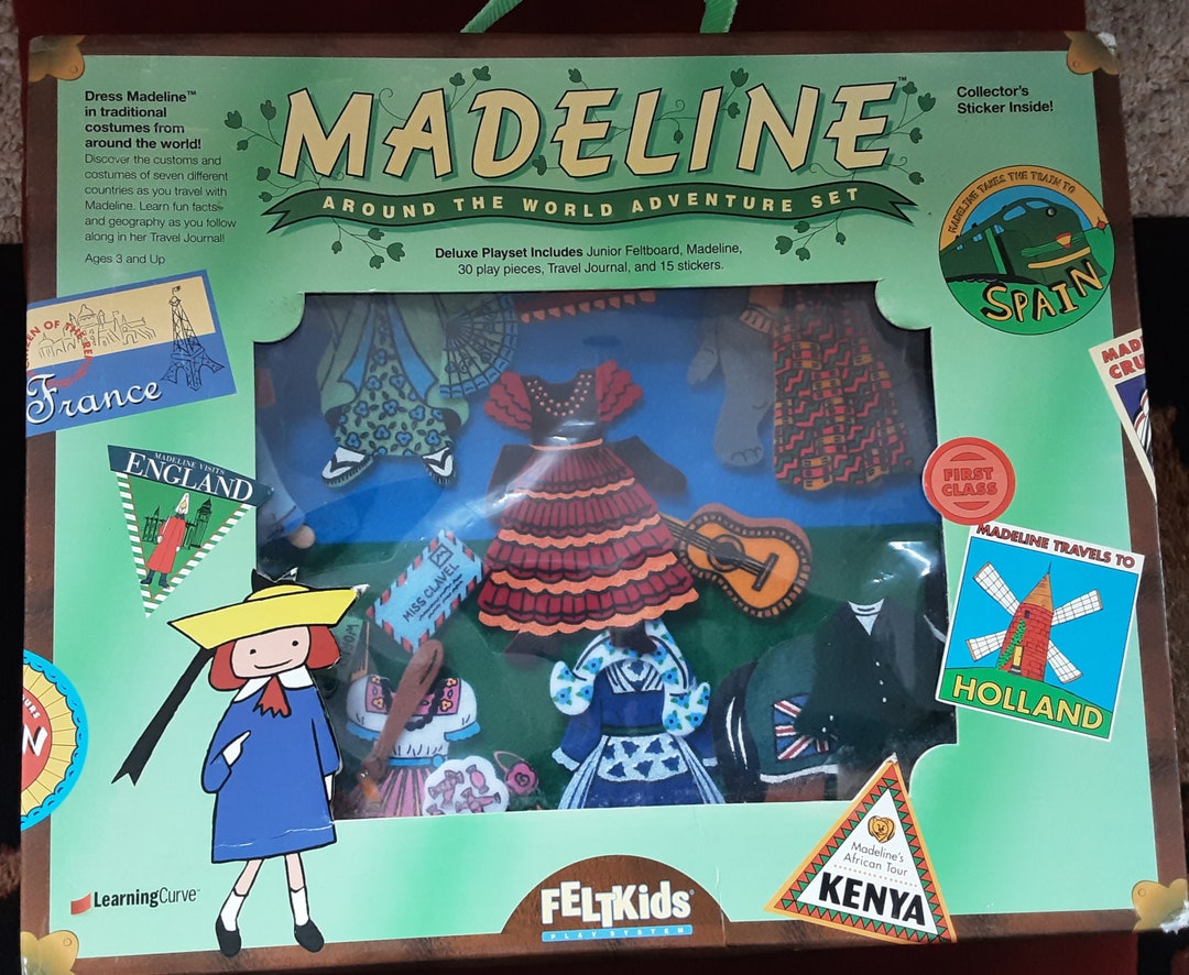 Madeleine Around the World Adventure Set by Feltkids Felt Board Etsy