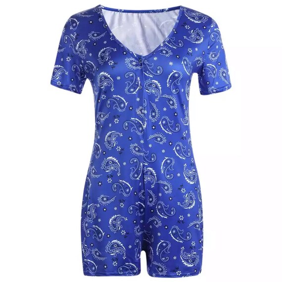 blue bandana pajamas
