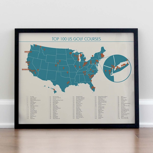 Golf Course Bucket List Etsy