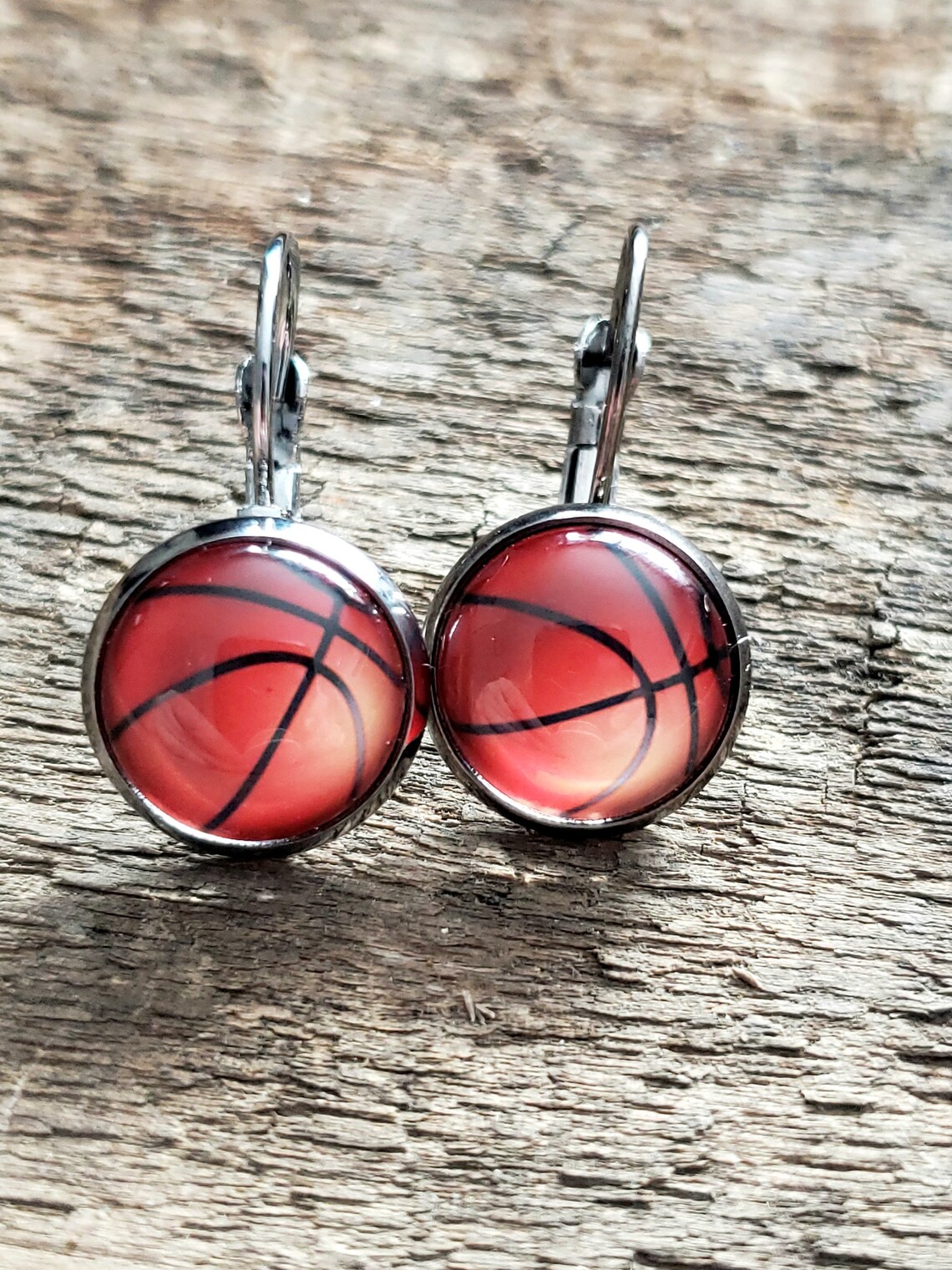 Basketball Earrings Etsy