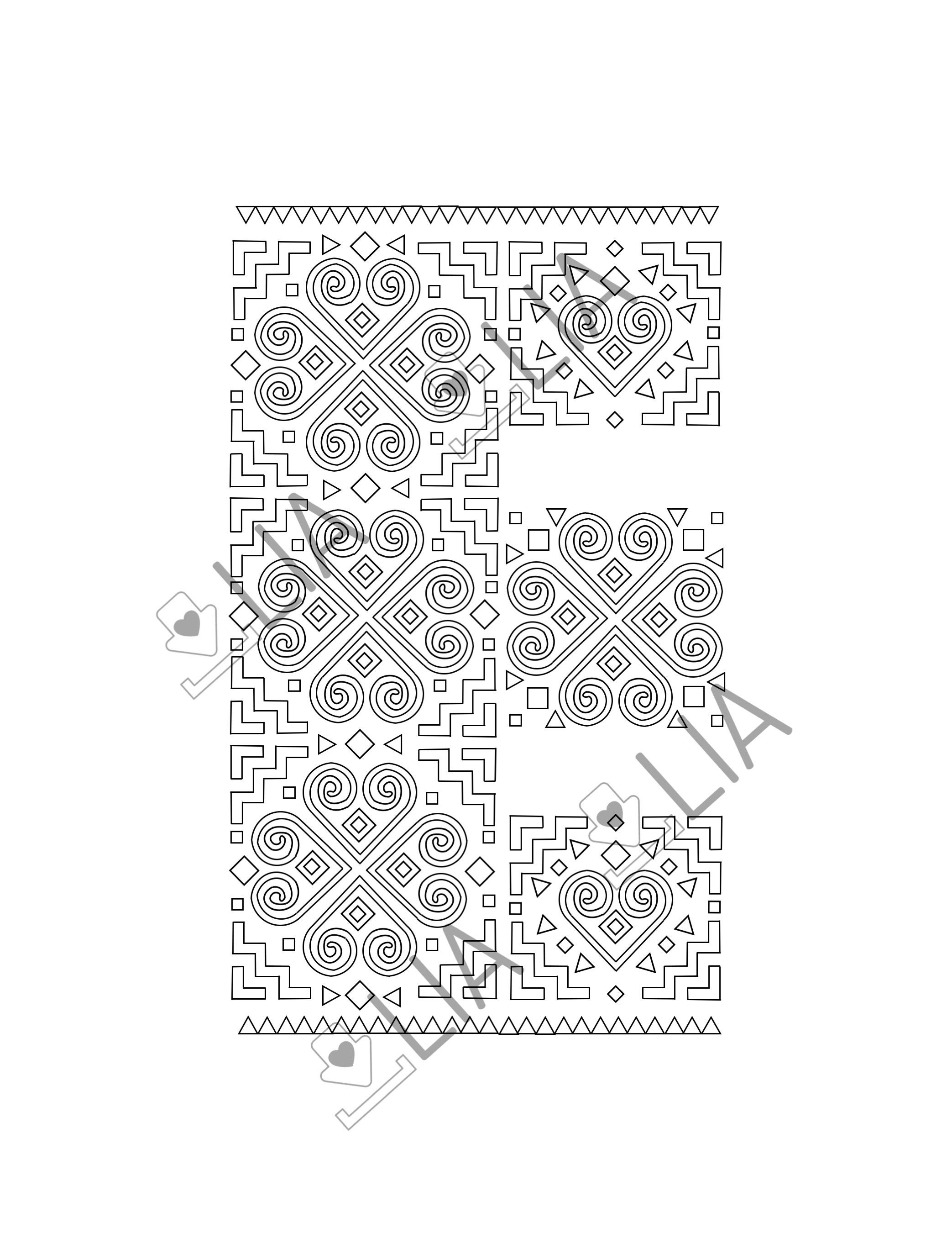 LOVE Letters Coloring Pages With Heart Symbol Printable Etsy