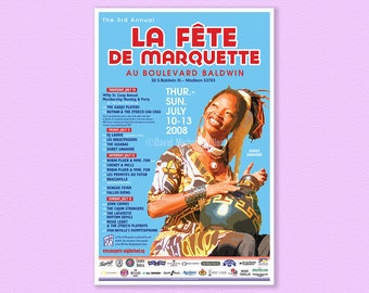 Fete de Marquette poster 2008 (Dobet Gnahore)