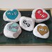 Stones with initials (personalizable)