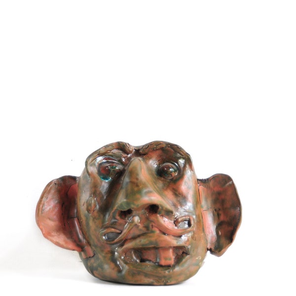 Mr Adolff : Vintage Handmade Sculpture Head Pottery