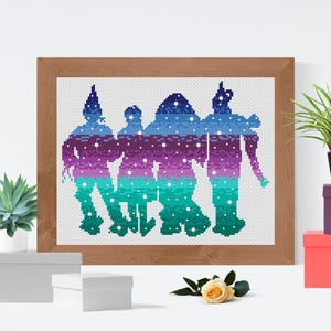 Dorothy and Toto Cross Stitch Pattern: Wizard of Oz Embroidery (PDF Download)