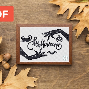 Witch Hands Halloween Cross Stitch Pattern: Spooky DIY Decor (PDF Pattern)