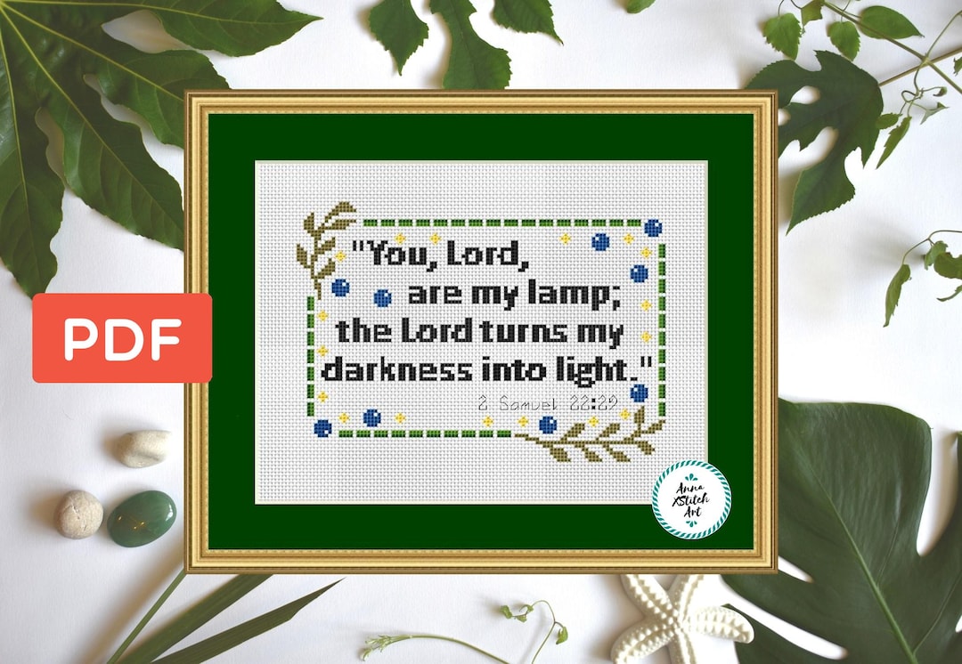 Christian Cross Stitch Pattern, Bible Verse Cross Stitch, Religious ...