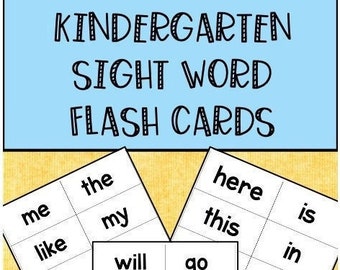 Tarjetas de vocabulario visual para jardín de infantes: 100 palabras de alta frecuencia (descarga digital)