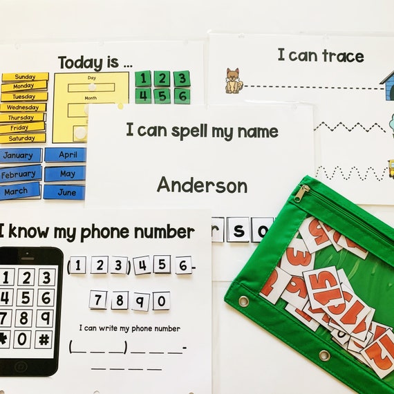 Prek/kinder Activity Binder, Preschool Learning Binder, Preschool/kinder  Activities, Busy Book for Preschool/kindergarten, Prek Busy Book 