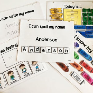 Toddler Preschool Activity Binder, Learning binder for preschool ages 2-4, Busy Book for Toddlers and Preschool, Busy Book for Toddlers/PreK