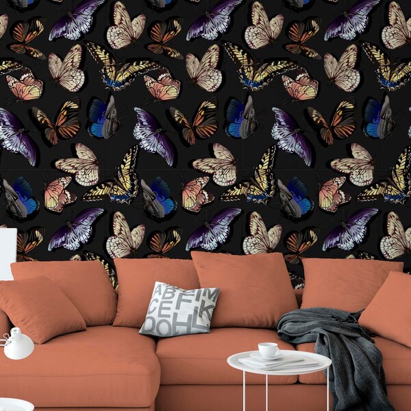 Butterfly Mural Etsy