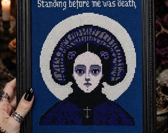 Nosferatu Cross Stitch Pattern, Gothic Horror Embroidery Design (PDF Download)